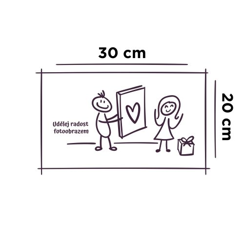 Fotoobraz 30x20 cm z vlastní fotografie
